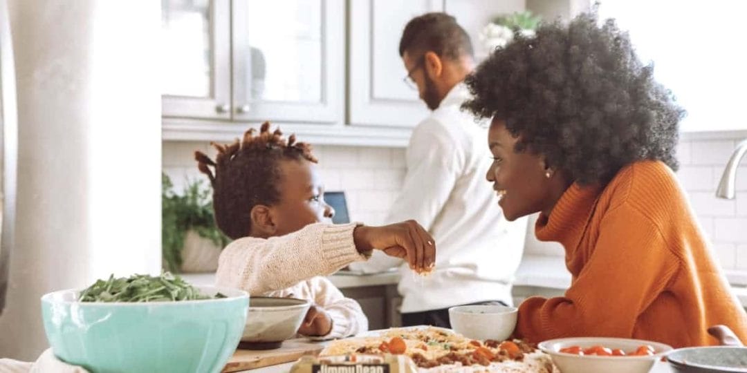The Importance of Helping Your Child Create a Morning Routine 2 family eating breakfast during their morning routine